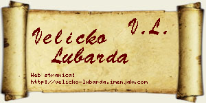 Veličko Lubarda vizit kartica
